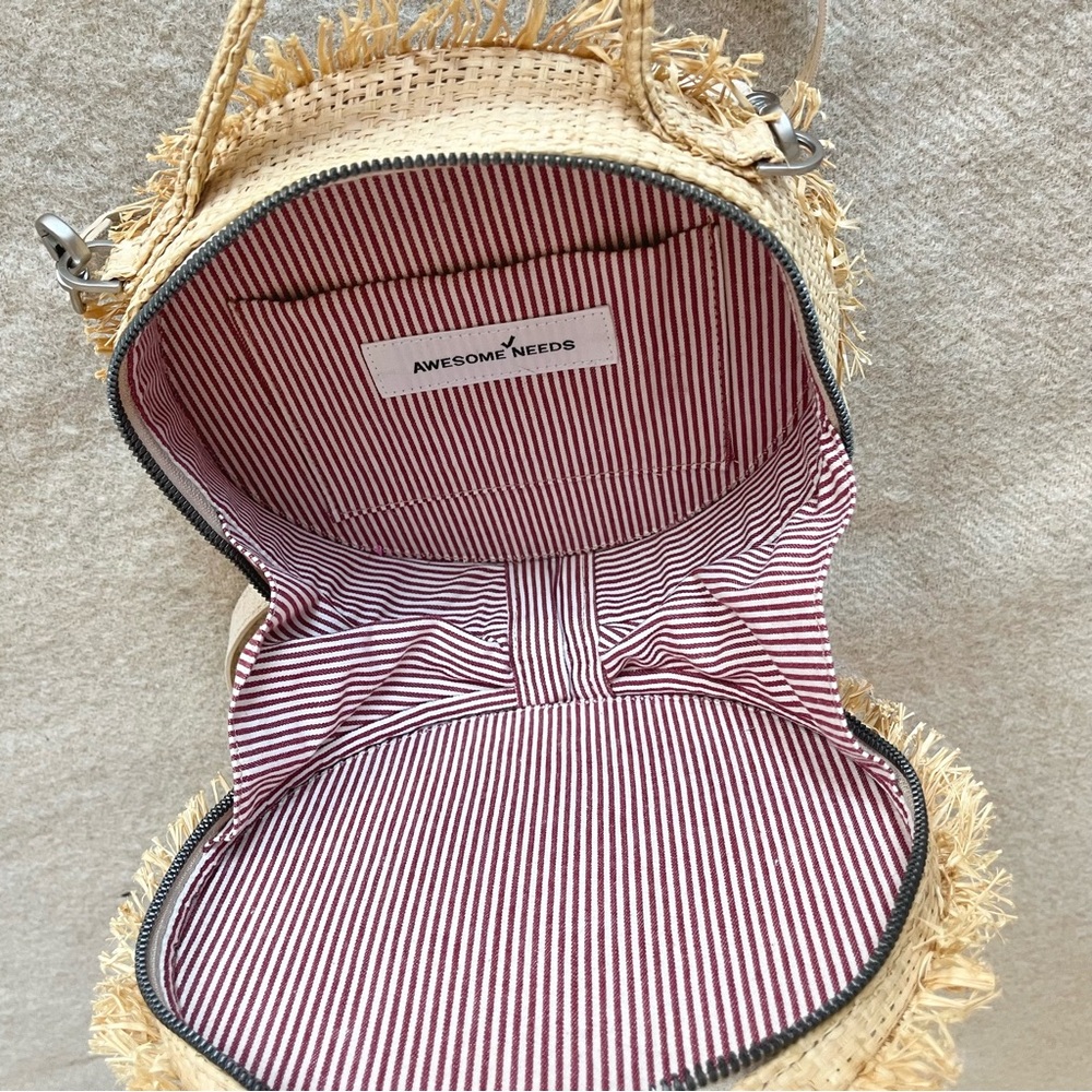 Awesome Needs raffia burning circle bag - Picture 7 of 9